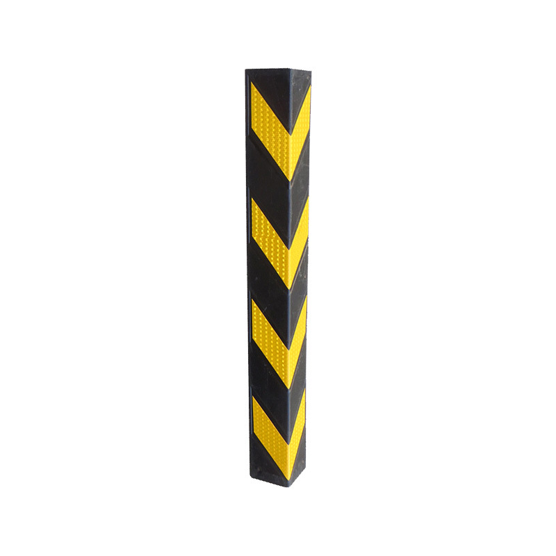 Rubber Corner Guard / Column Bumper / Parking Lot Car Impact Protector / Thickened Soft Padding Reflective Traffic Warning Strip